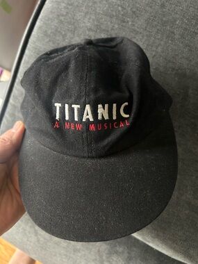 Titanic A New Musical Black Adjustable Strap Baseball Cap Hat